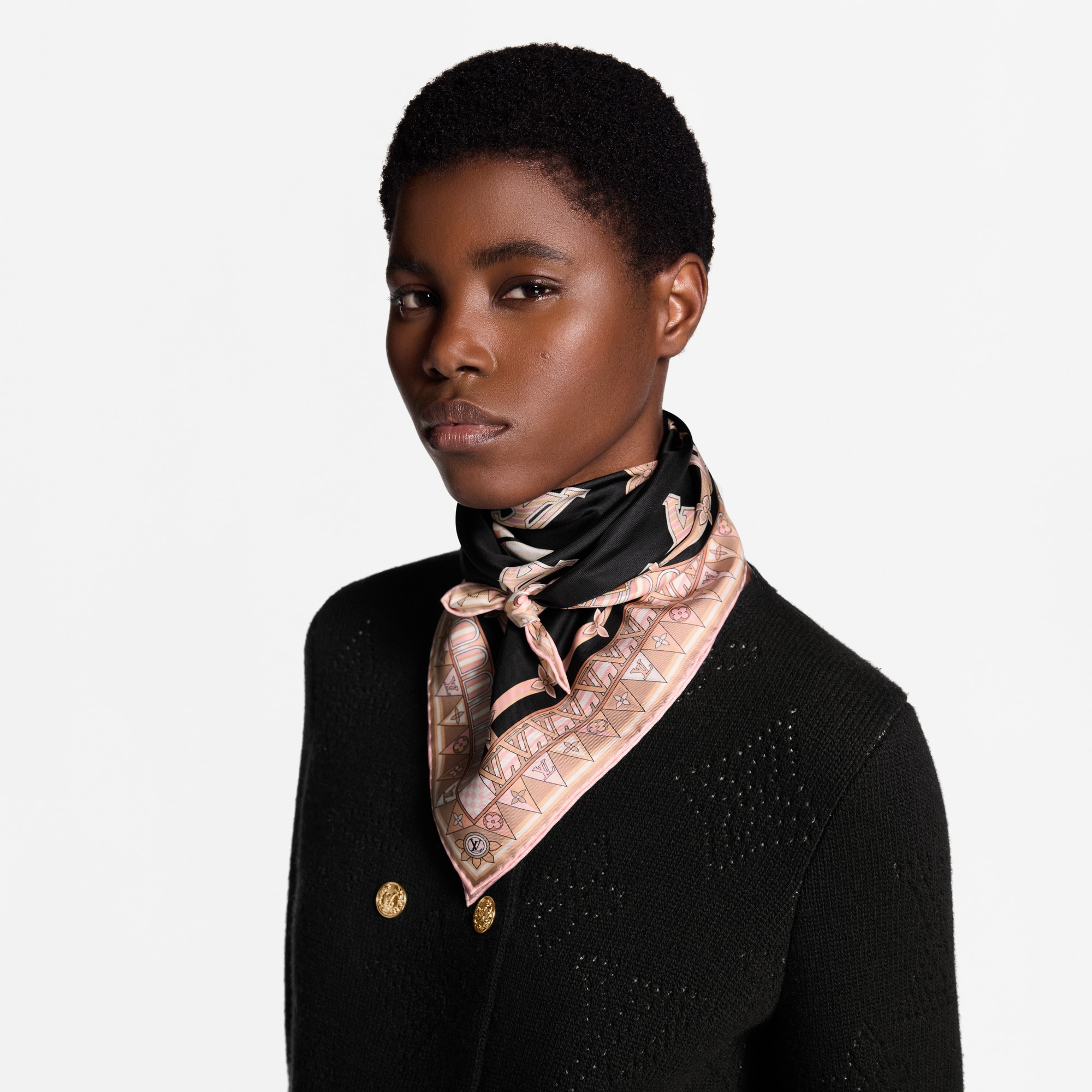 ルイ ヴィトン スカーフ ブラック M71577 CC0198 ルイ ヴィトン スカーフ ブラック M71577 CC0198